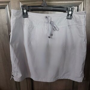 Light Gray Skirt with Drawstring